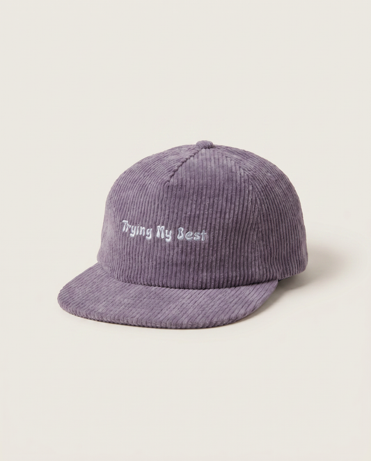 Trying My Best Corduroy 5-Panel Hat
