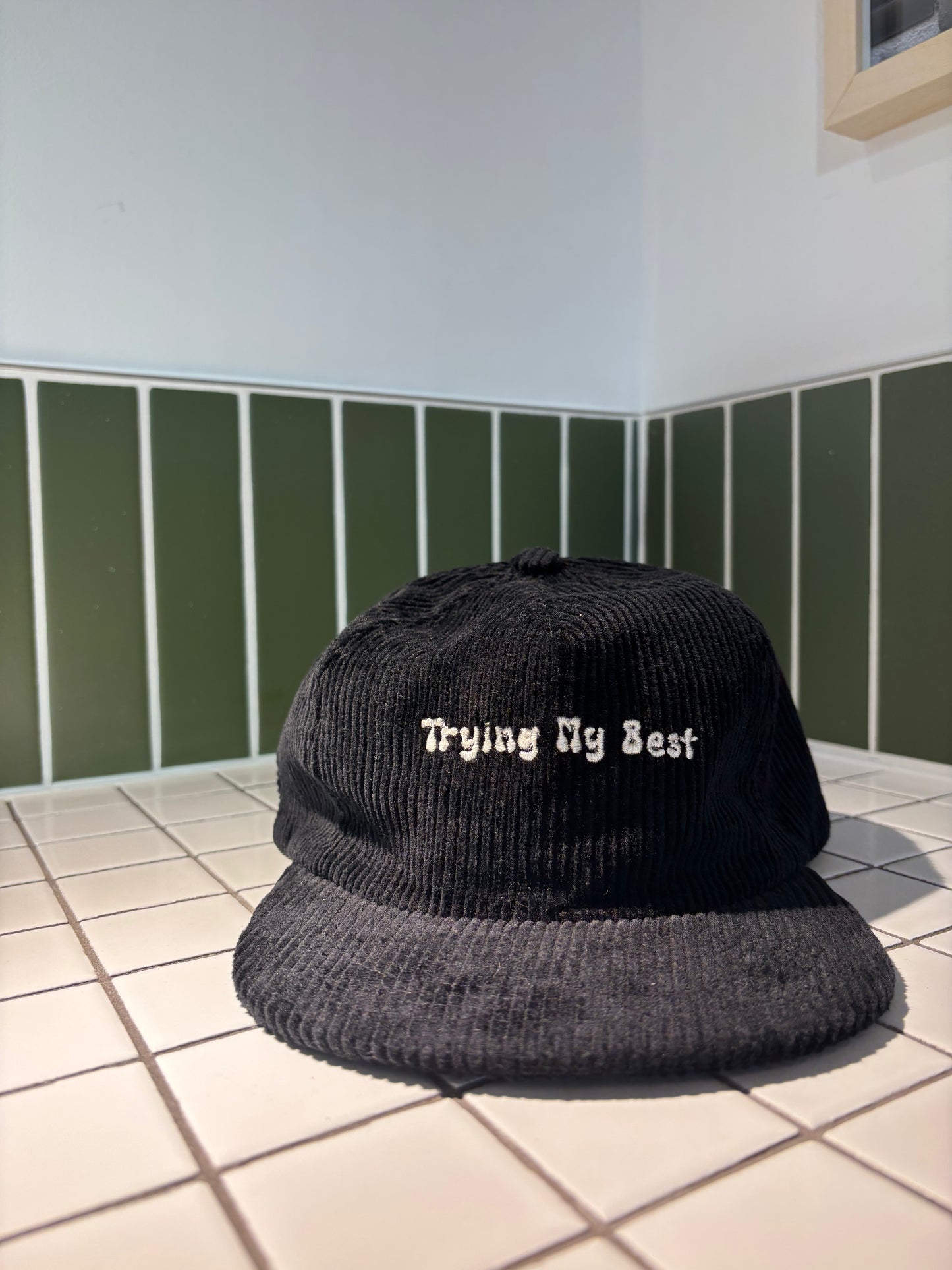 Trying My Best Corduroy 5-Panel Hat