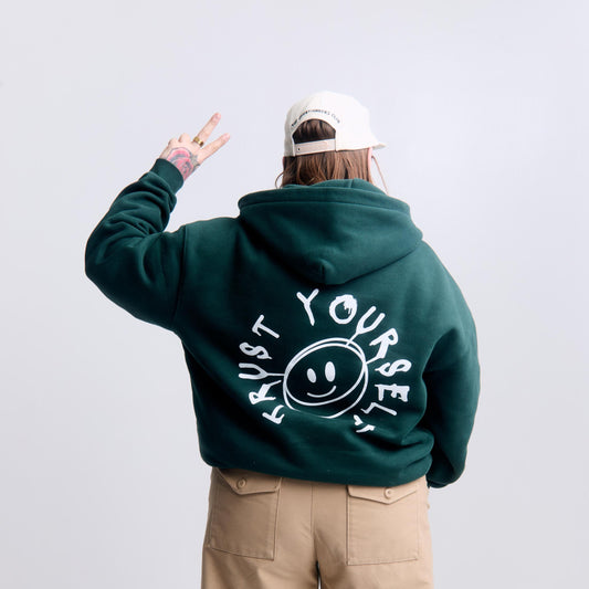 Trust Yourself Zip Through Hoodie