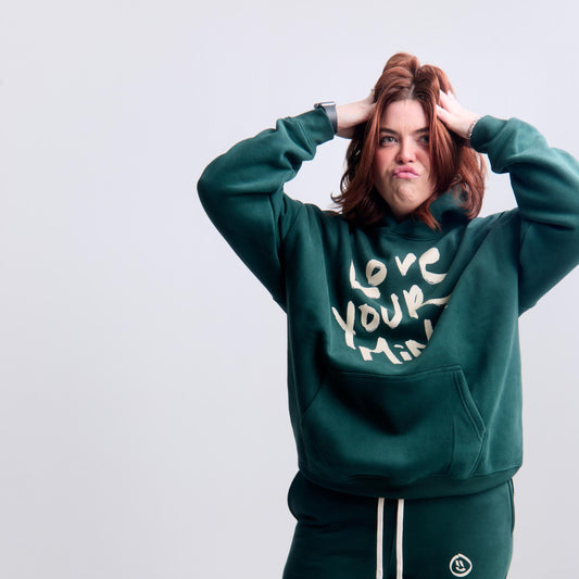 Love Your Mind Hoodie - Oversized Mental Health Awareness Sweatshirt