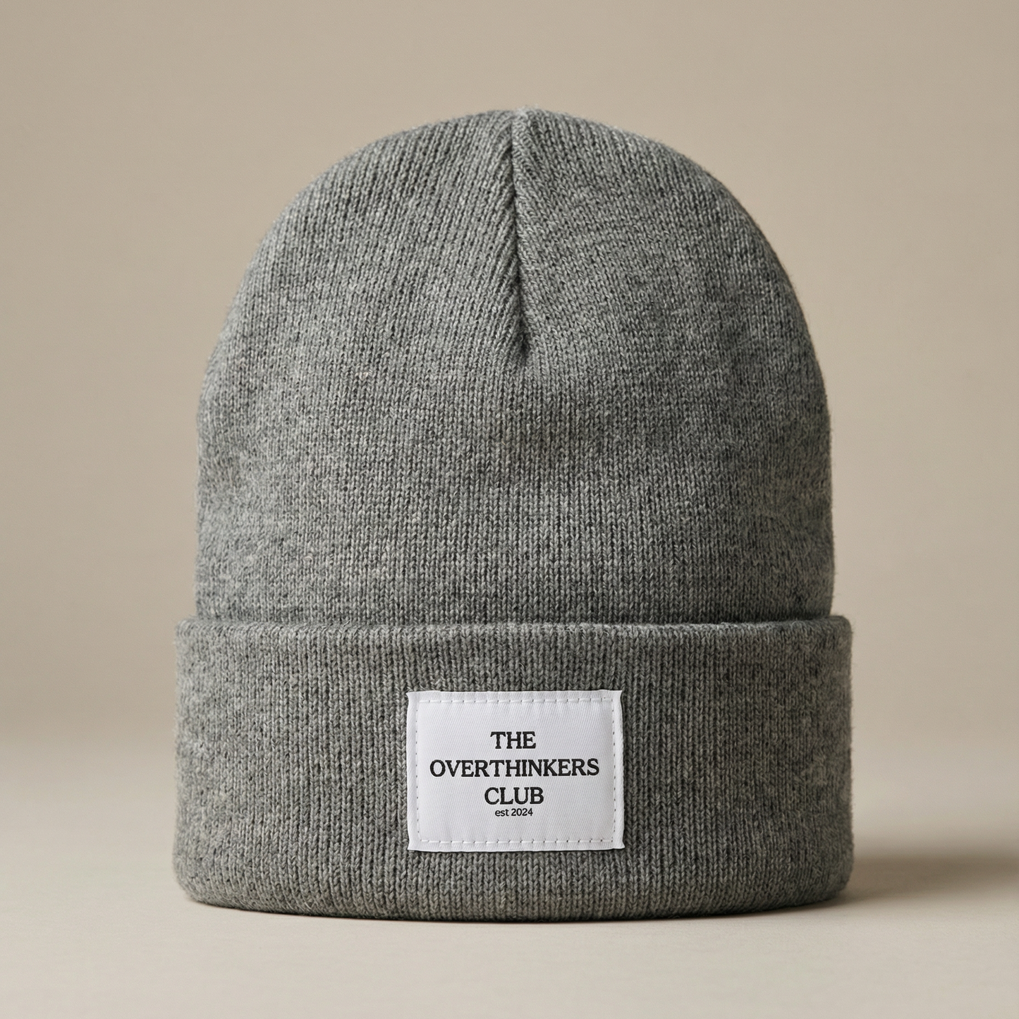 Patch Winter Beanie - Cozy Hat with Logo Patch