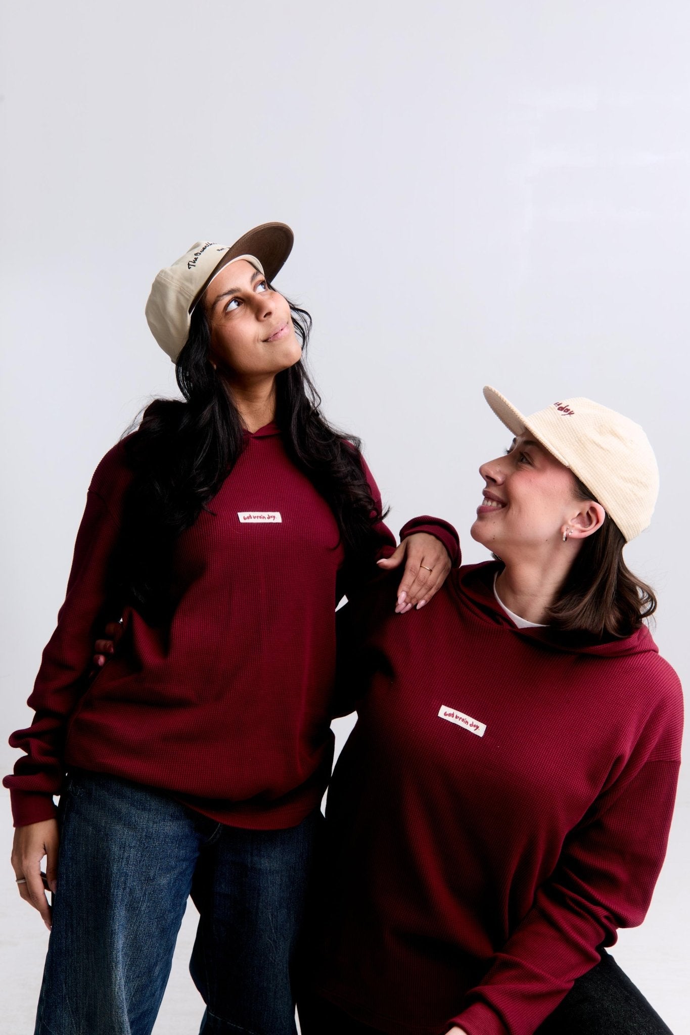Bad Brain Day Organic Cotton Waffle Hoodie - Overthinkers Club