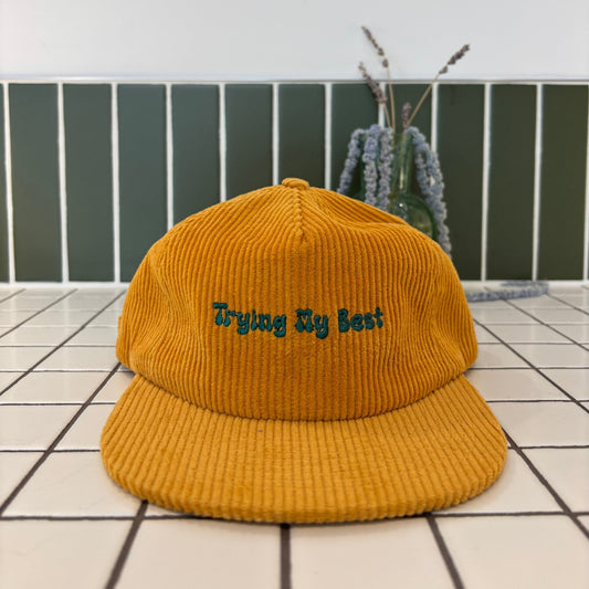 Trying My Best Corduroy 5 - Panel Hat - Overthinkers Club