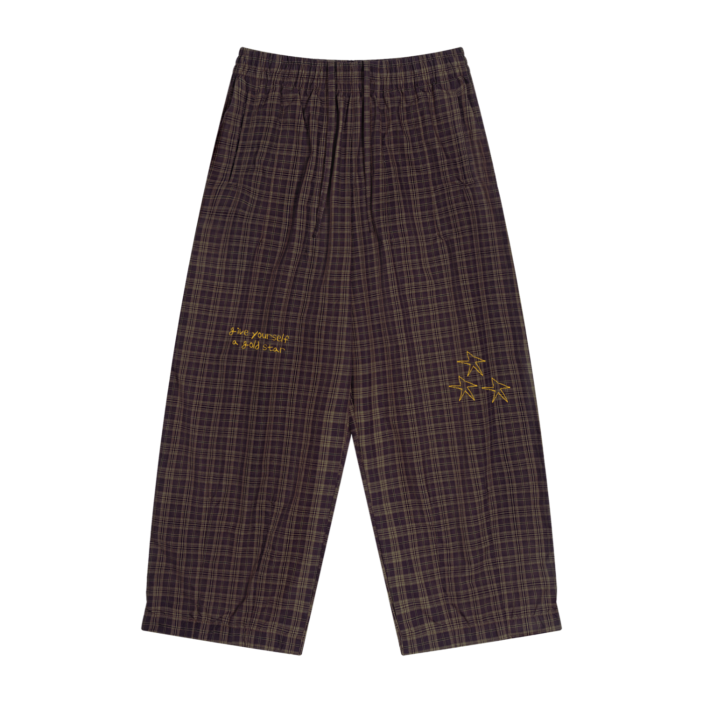 Give Yourself a Gold Star Plaid Pant