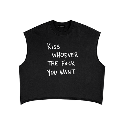 Kiss Whoever You Want Boxy Tank