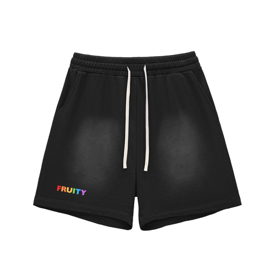 Fruity Raw Edge Cozy Shorts