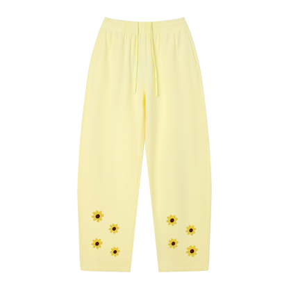 Following the Sun Sweatpants — side angle showing wide-leg silhouette | Overthinkers Club