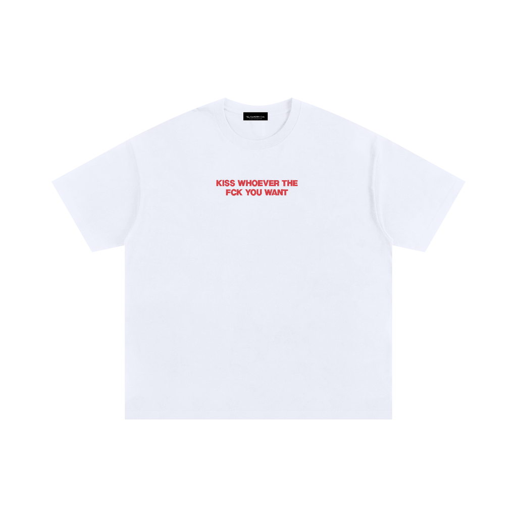 KISS WHOEVER THE FCK YOU WANT Embroidered Tshirt ODMPOD