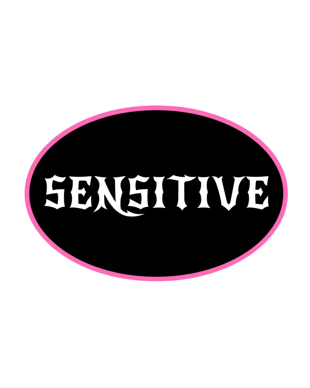 Sensitive Oval Sticker Overthinkers Club