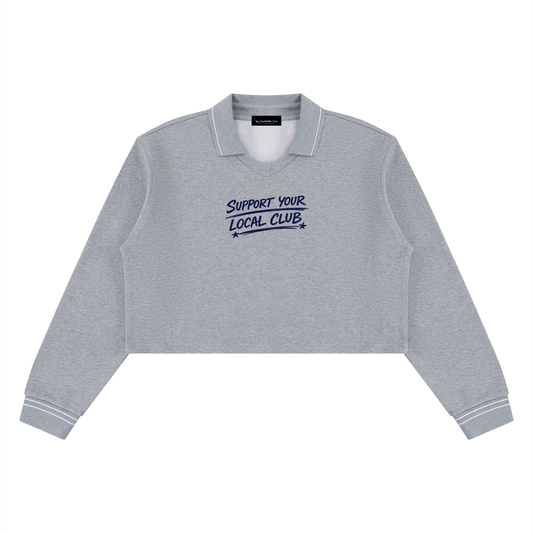 Support Your Local Club Crop Sweater