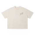 Apricot Following the Sun Tshirt — front, sunflower-inspired graphic print | Overthinkers Club