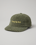 Olive green Trying My Best 5-Panel Hat — angled product shot, structured brim | Overthinkers Club
