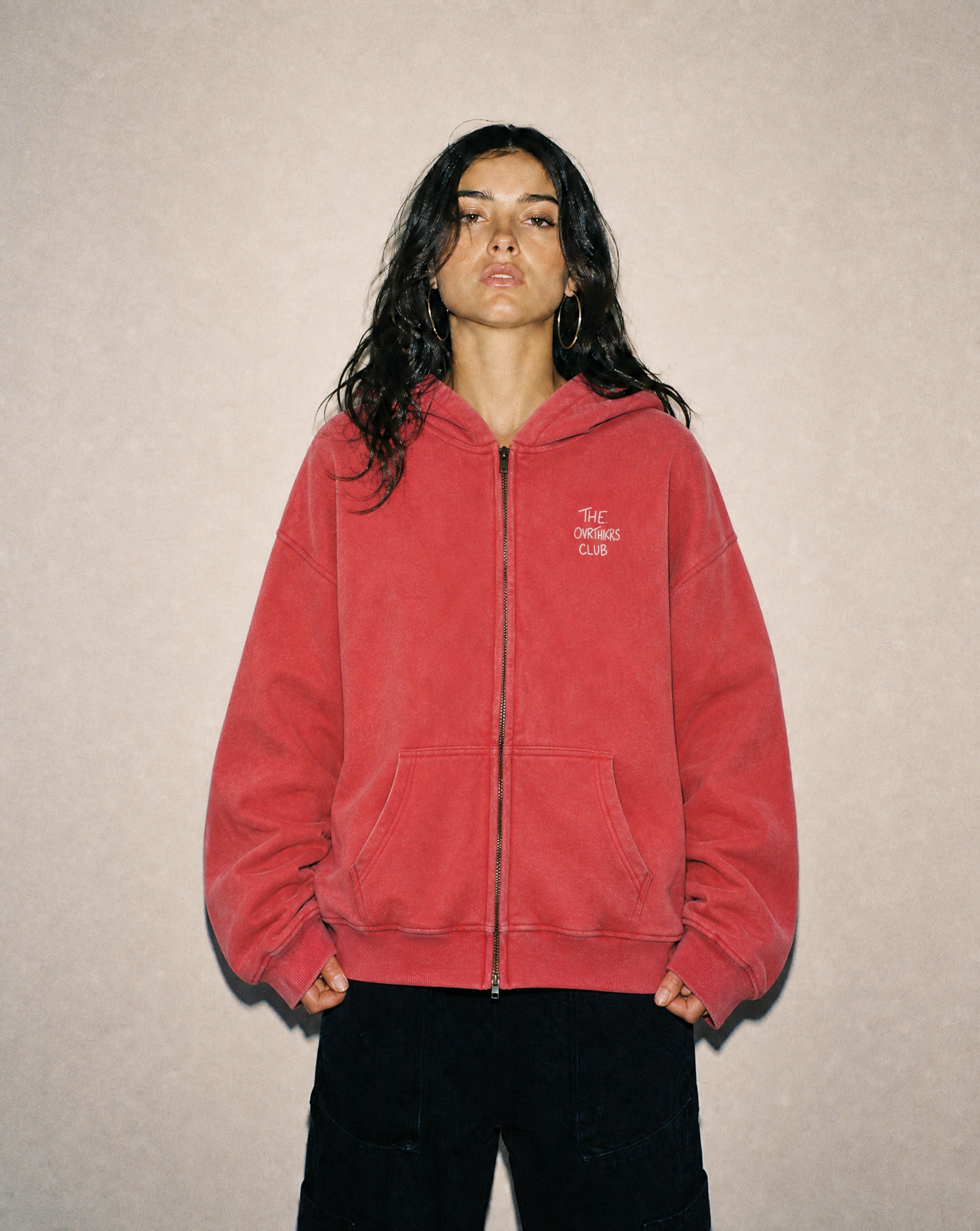Sweat à capuche zippé « Et si tout se passait bien ? » 