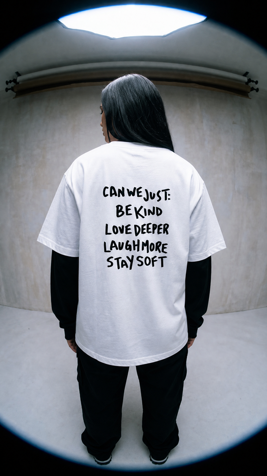 Contrast Sleeve Oversized Tee