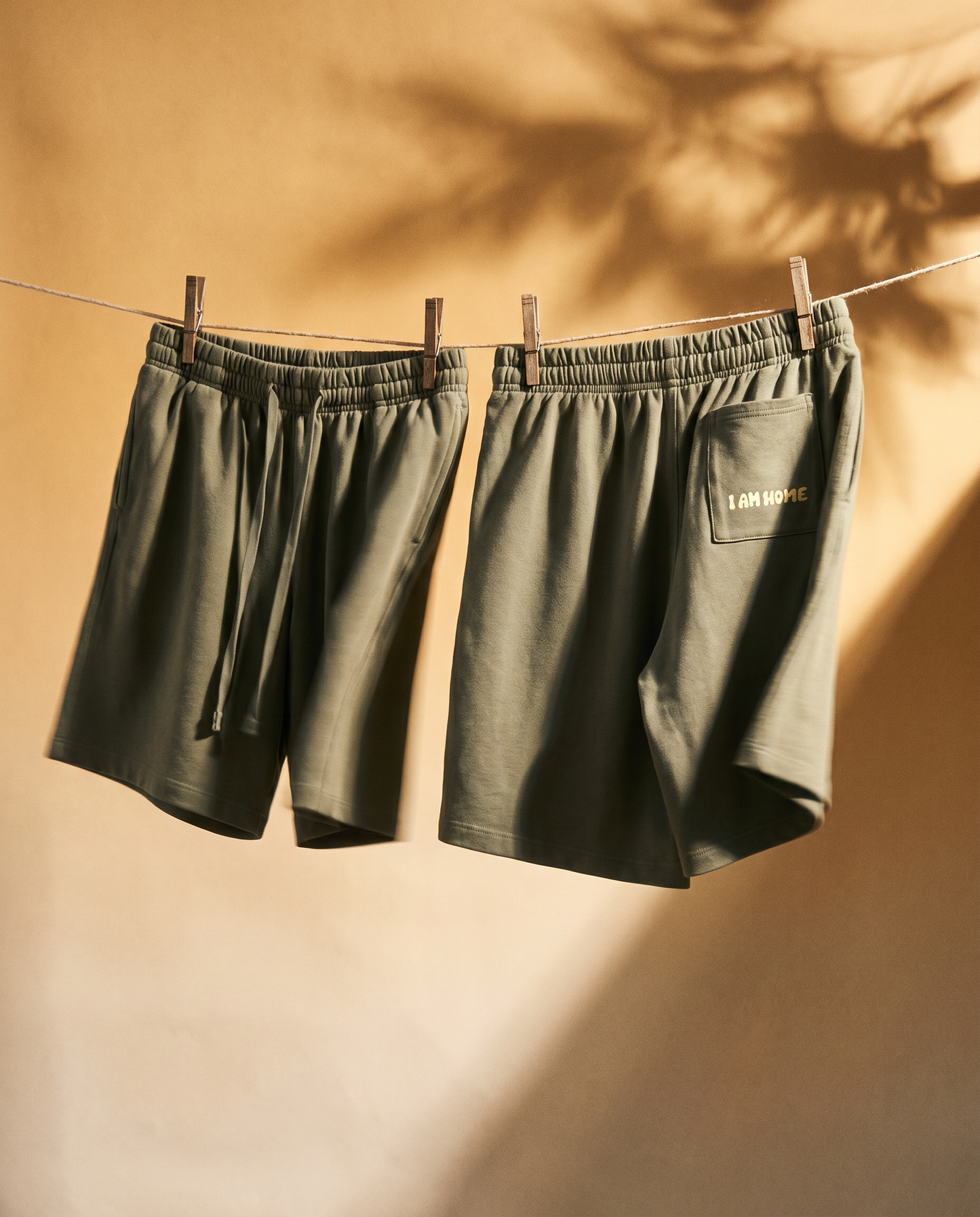 I AM HOME Vintage Wash Shorts
