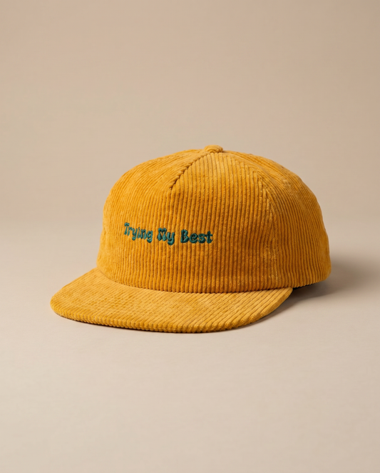 Trying My Best Corduroy 5-Panel Hat