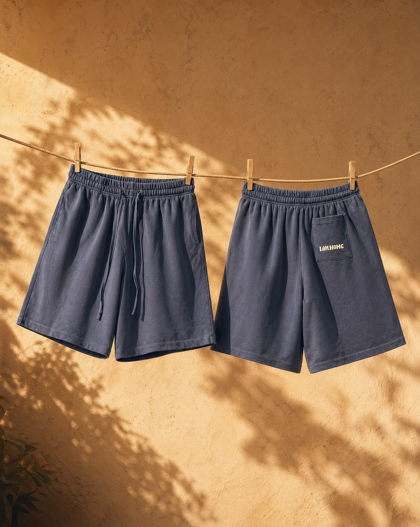 I AM HOME Vintage Wash Shorts