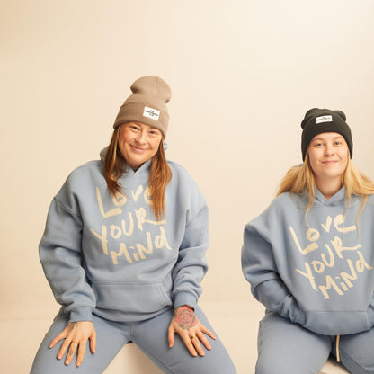 Love Your Mind Hoodie - Oversized Mental Health Awareness Sweatshirt