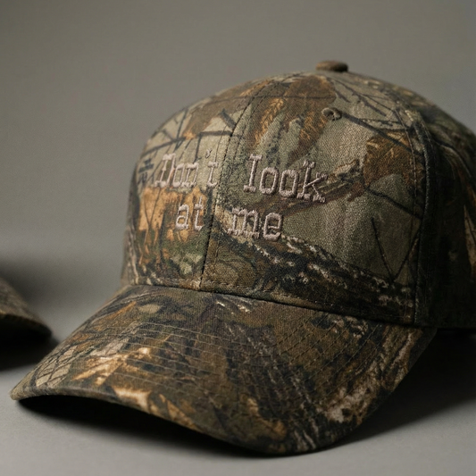 Don’t Look at Me Camo Dad Hat