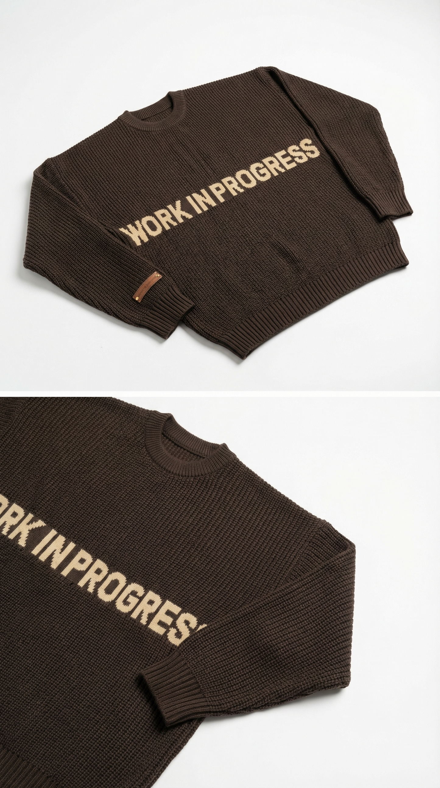 WORK IN PROGRESS KNIT CREWNECK