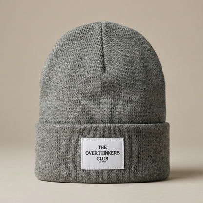 Patch Winter Beanie - Cozy Hat with Logo Patch