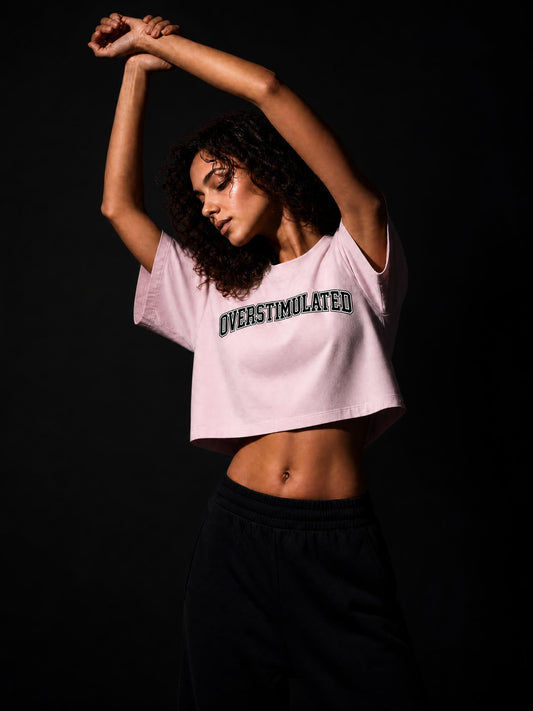 OVERSTIMULATED Crop T-Shirt