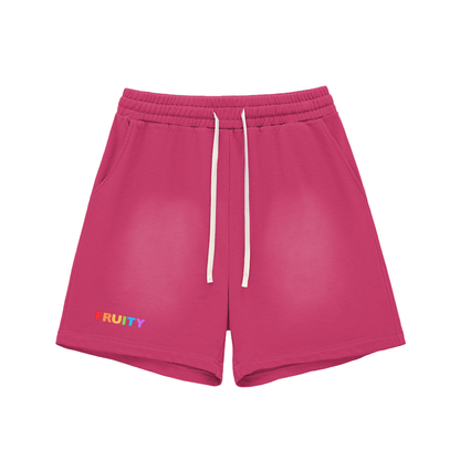Fruity Raw Edge Cozy Shorts
