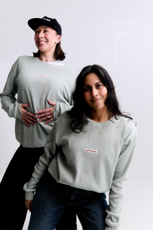 Bad Brain Day Organic Cotton Waffle Long Sleeve - Overthinkers Club