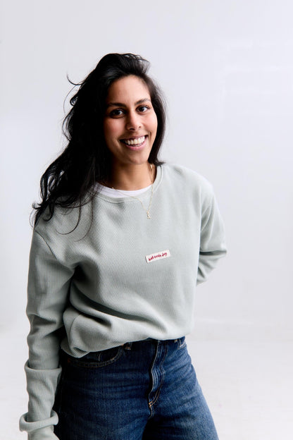 Bad Brain Day Organic Cotton Waffle Long Sleeve - Overthinkers Club