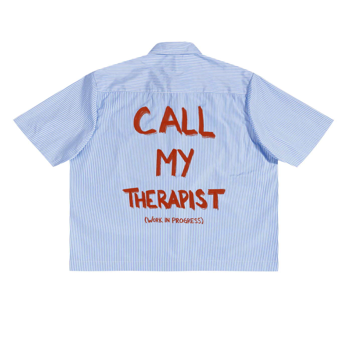 Call My Therapist Boxy Button Up - Overthinkers Club