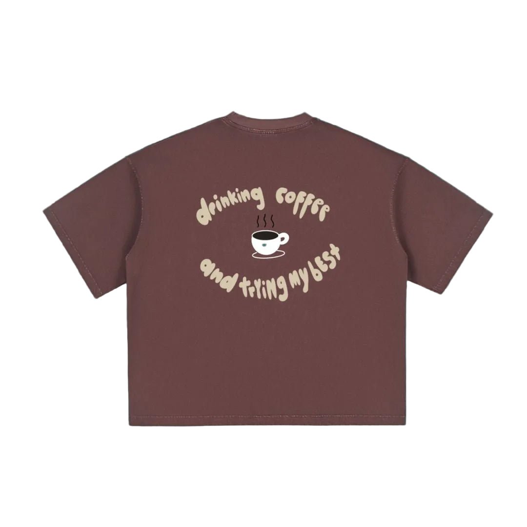 Drinking Coffee and trying my best - Overthinkers Club