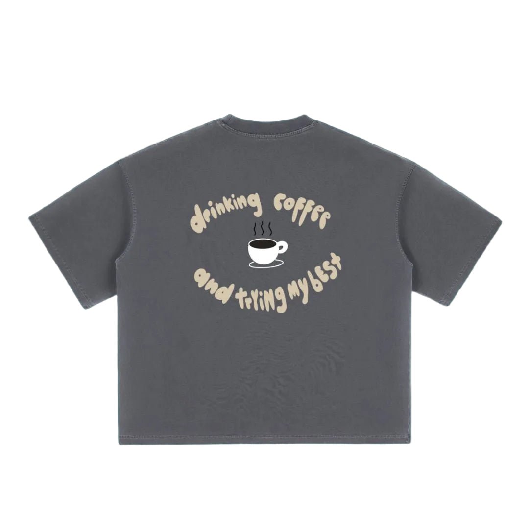 Drinking Coffee and trying my best - Overthinkers Club
