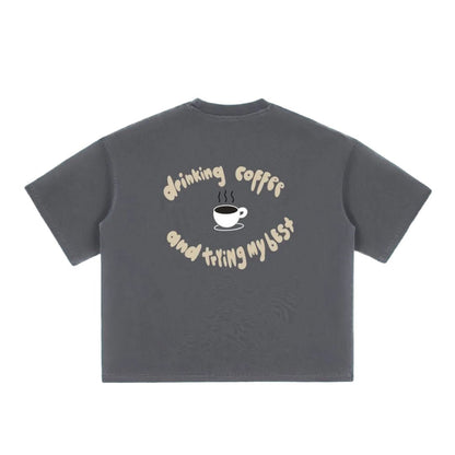 Drinking Coffee and trying my best - Overthinkers Club