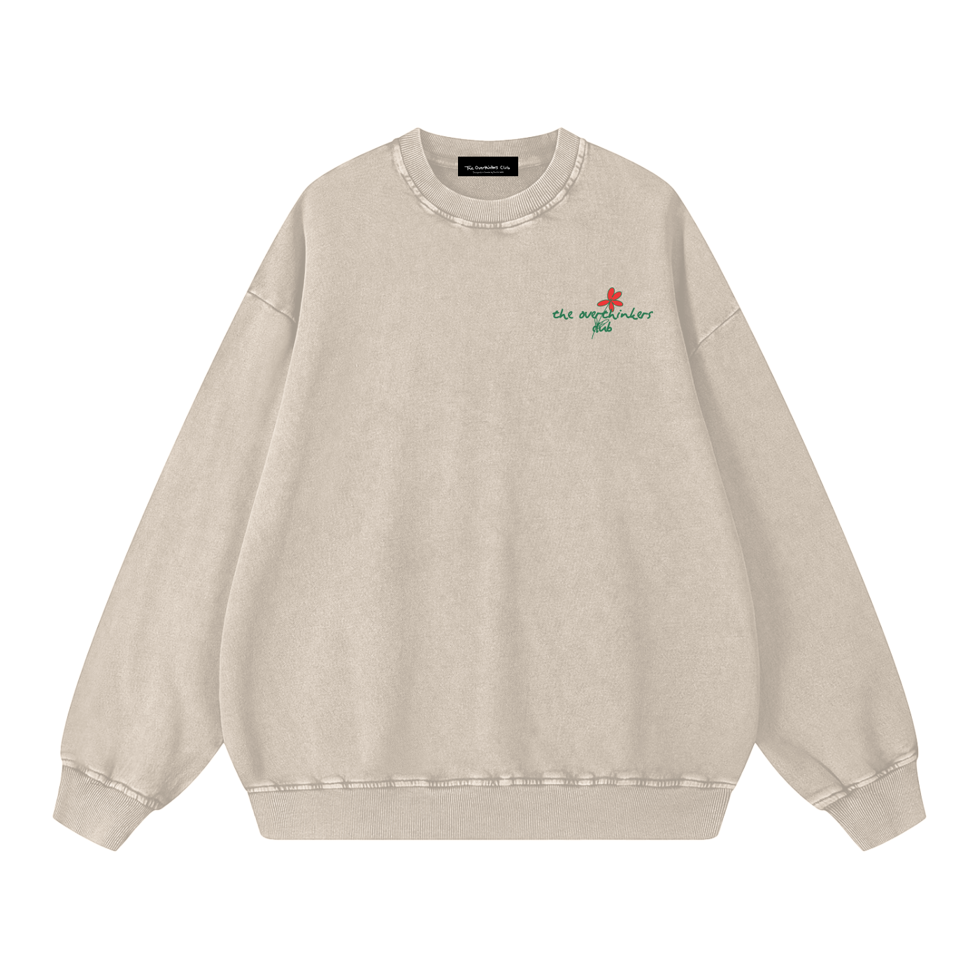 Overthinkers Club Floral Logo Sweater