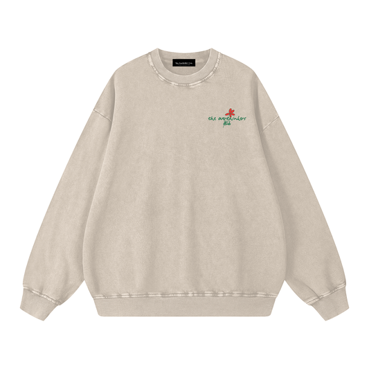 Overthinkers Club Floral Logo Sweater