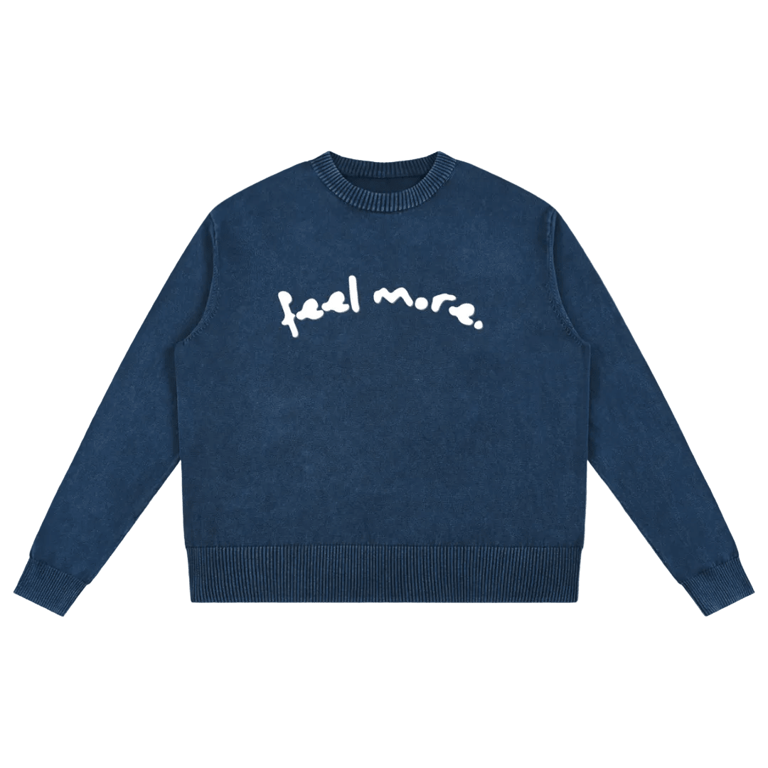 Feel More Oversized Cotton Sweater - Overthinkers Club