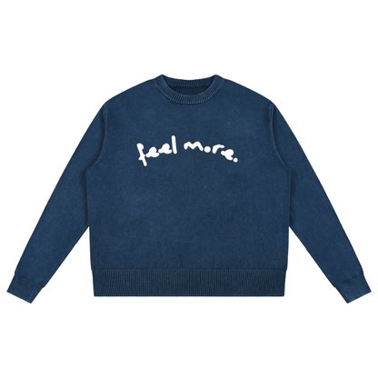 Feel More Oversized Cotton Sweater - Overthinkers Club