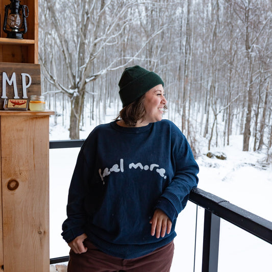 Feel More Oversized Cotton Sweater - Overthinkers Club