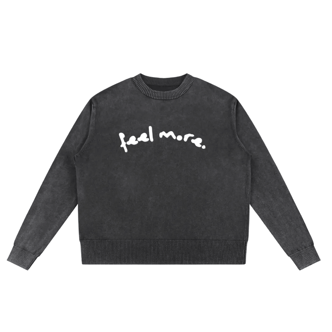 Feel More Oversized Cotton Sweater - Overthinkers Club