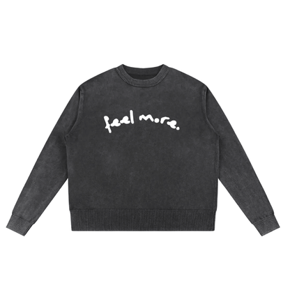 Feel More Oversized Cotton Sweater - Overthinkers Club