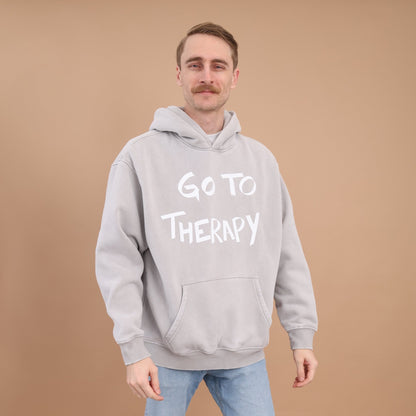 GO TO THERAPY Oversized Hoodie - Overthinkers Club