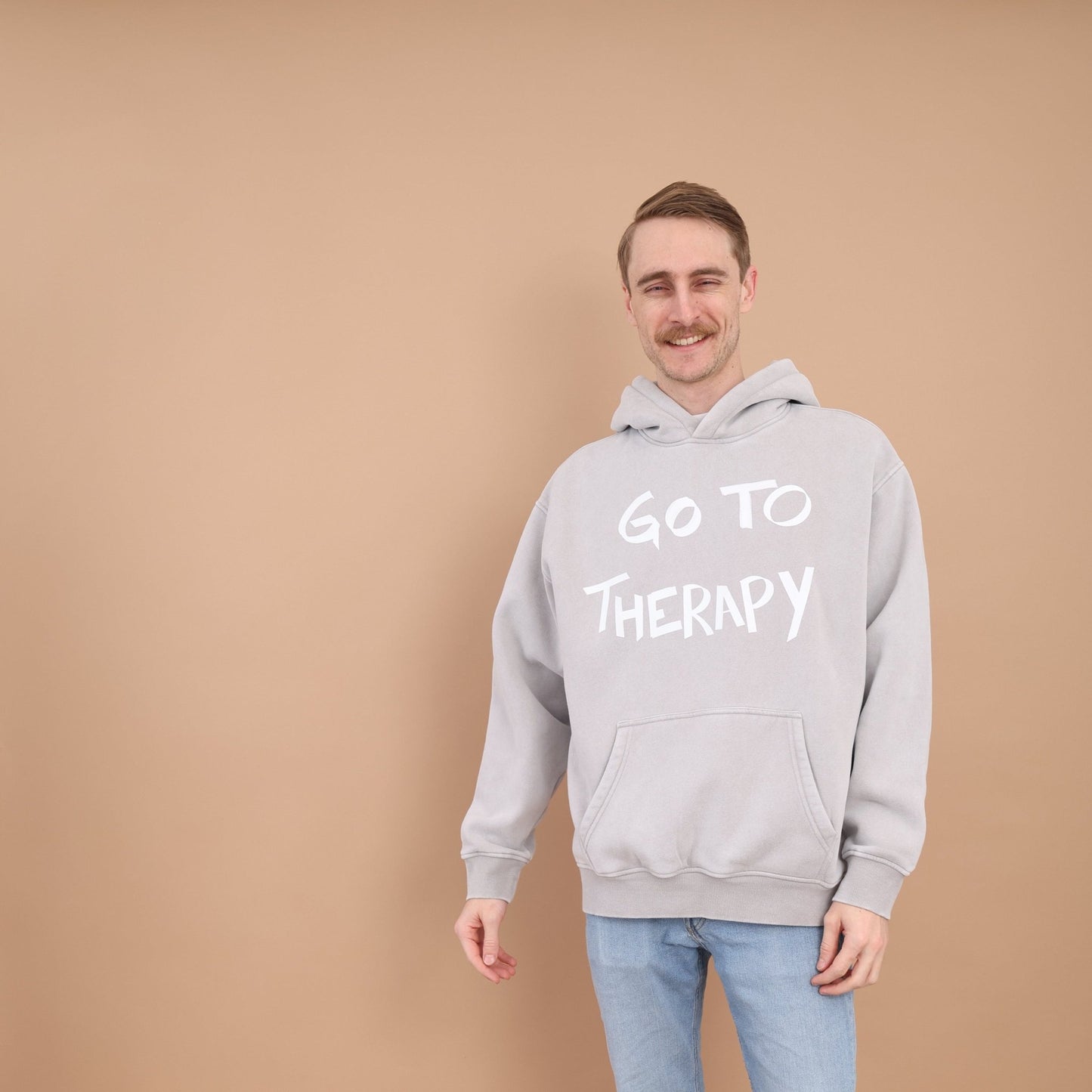 GO TO THERAPY Oversized Hoodie - Overthinkers Club