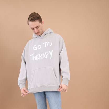 GO TO THERAPY Oversized Hoodie - Overthinkers Club