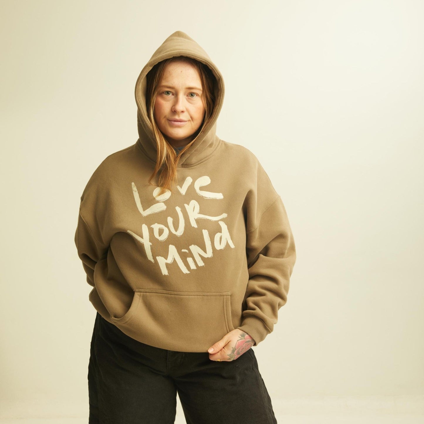Love Your Mind Hoodie - Oversized Mental Health Awareness Sweatshirt - Overthinkers Club