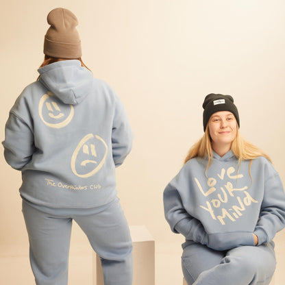 Love Your Mind Hoodie - Oversized Mental Health Awareness Sweatshirt - Overthinkers Club