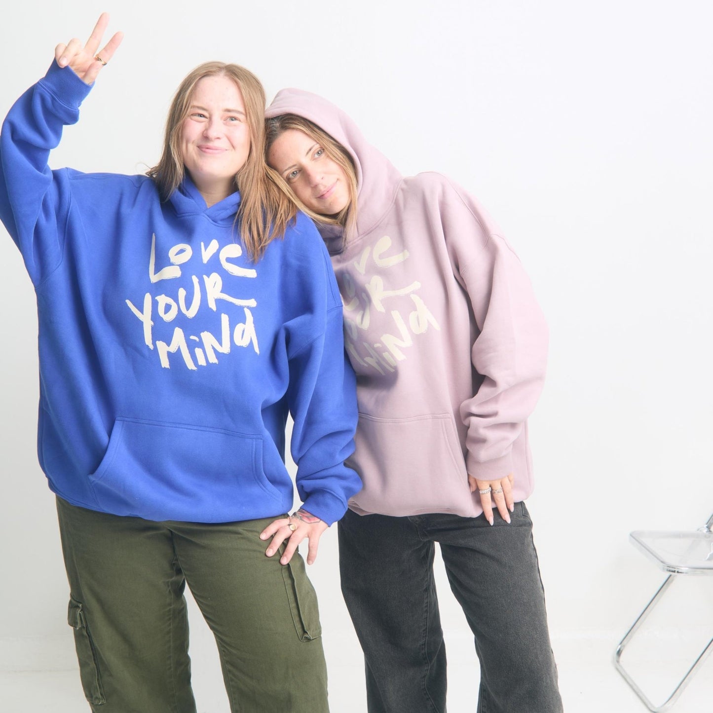 Love Your Mind Hoodie - Oversized Mental Health Awareness Sweatshirt - Overthinkers Club