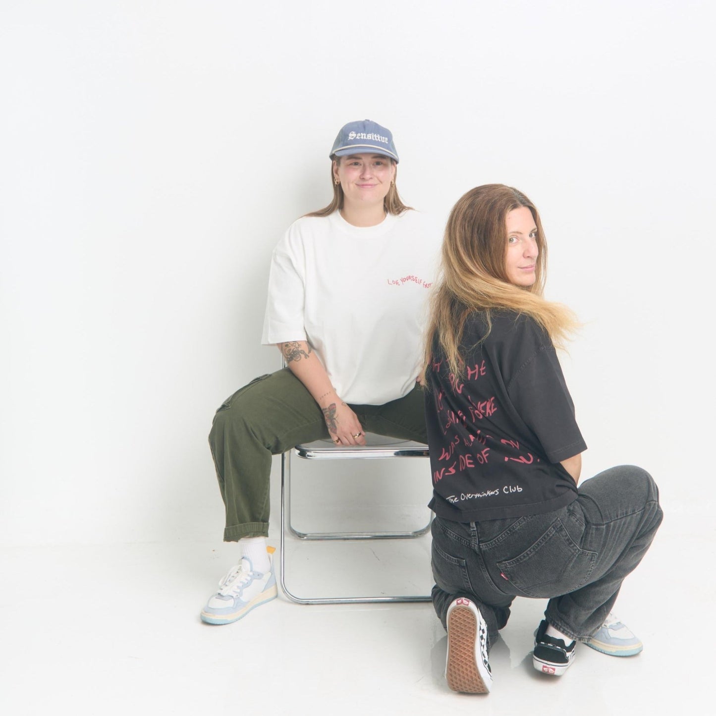 Love Yourself First Box Cut Tee - Oversized Cotton T-Shirt - Overthinkers Club