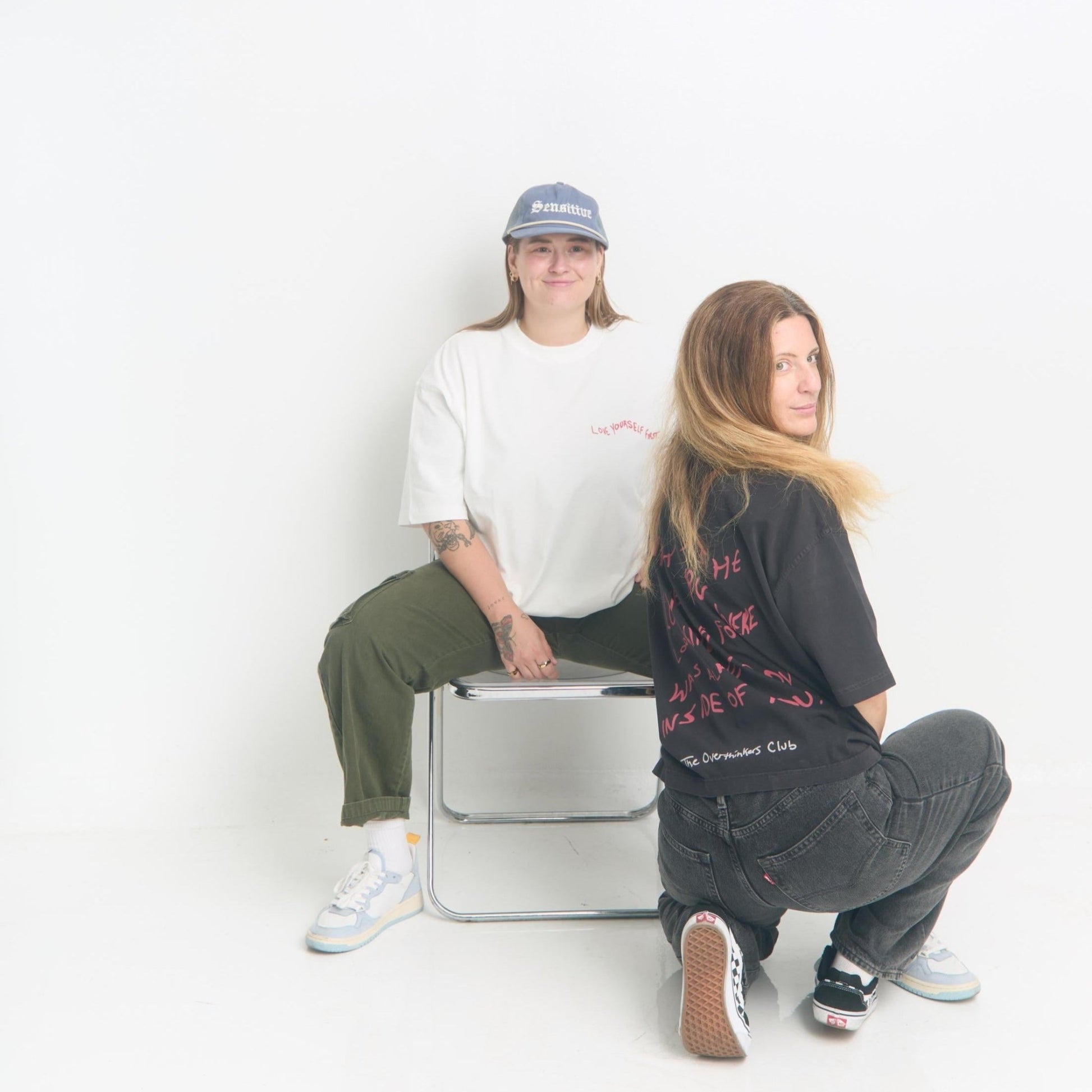 Love Yourself First Box Cut Tee - Oversized Cotton T-Shirt - Overthinkers Club