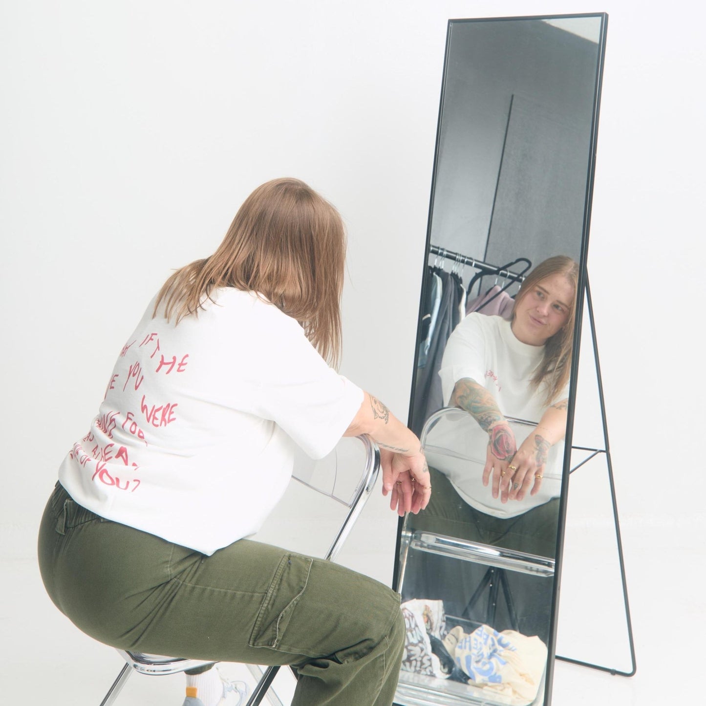 Love Yourself First Box Cut Tee - Oversized Cotton T-Shirt - Overthinkers Club