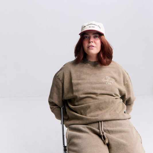 Oversized Cotton Crewneck Sweatshirt - Heavyweight Unisex Pullover - Overthinkers Club